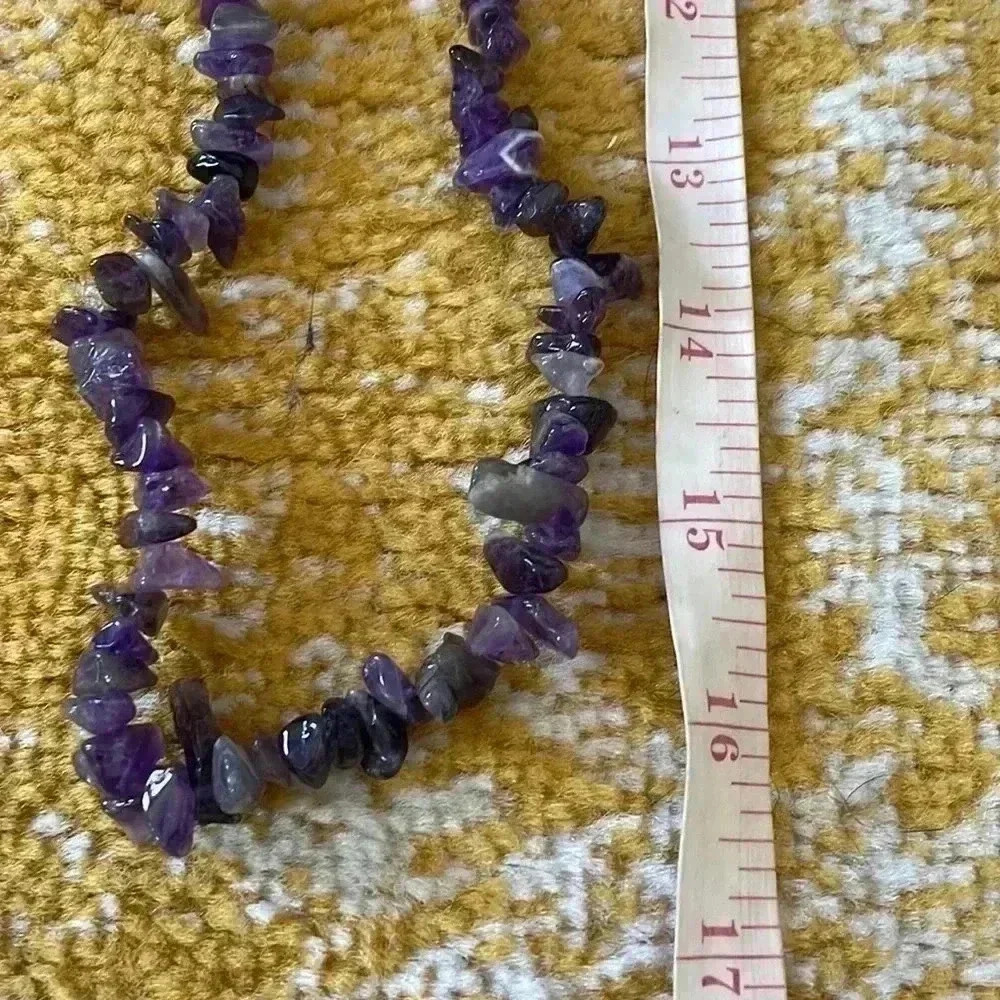 Beautiful, genuine, amethyst, long strand necklace NWOT - Picture 3 of 4